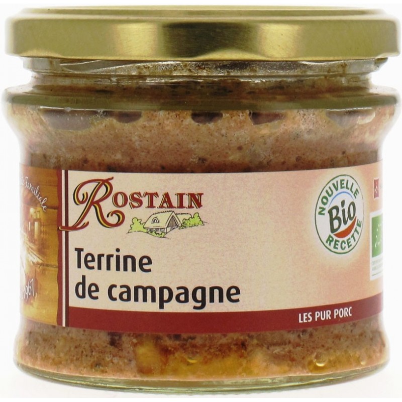 Terrine bio de campagne 180g Desjardins.fr