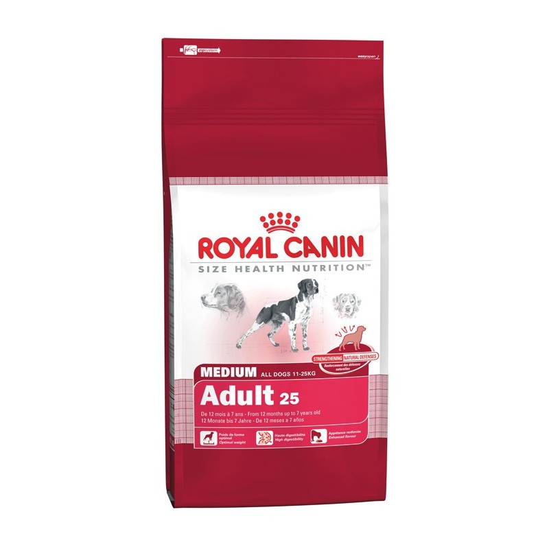 Croquettes Royal Canin pour chien adulte de taille moyenne - 15kg