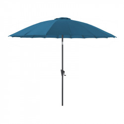 Parasol Marinello rond pagode Ø3 m bleu - Desjardins