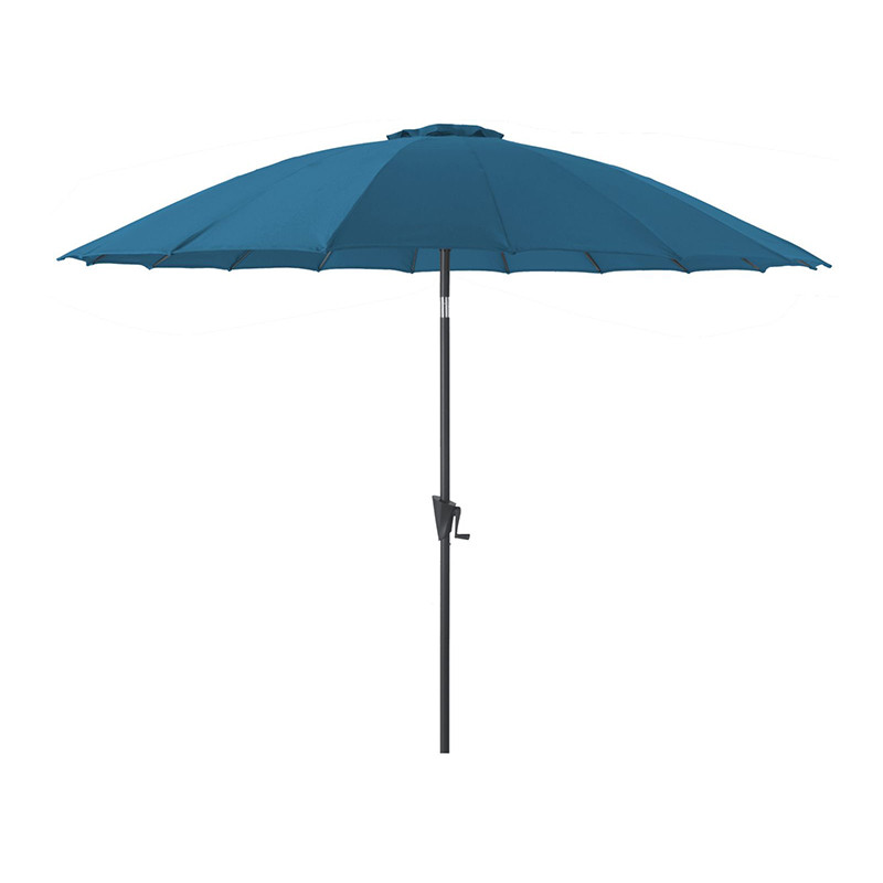 Parasol Marinello rond pagode Ø3 m bleu - Desjardins
