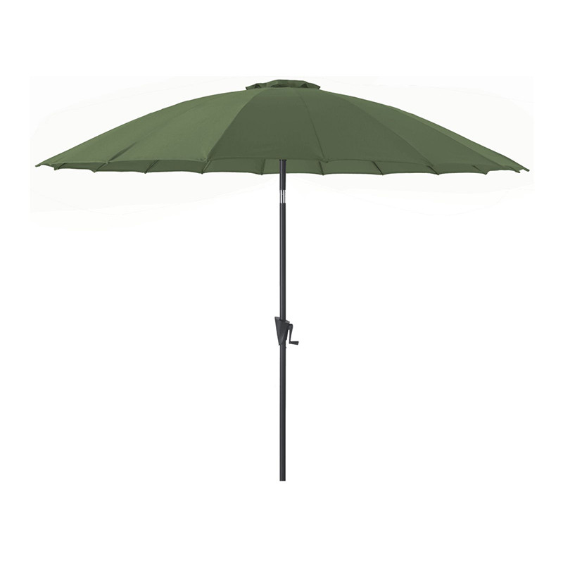 Parasol Marinello rond pagode Ø3 m kaki - Desjardins