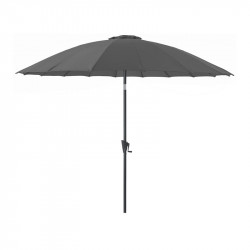 Parasol Marinello rond pagode Ø3 m gris - Desjardins