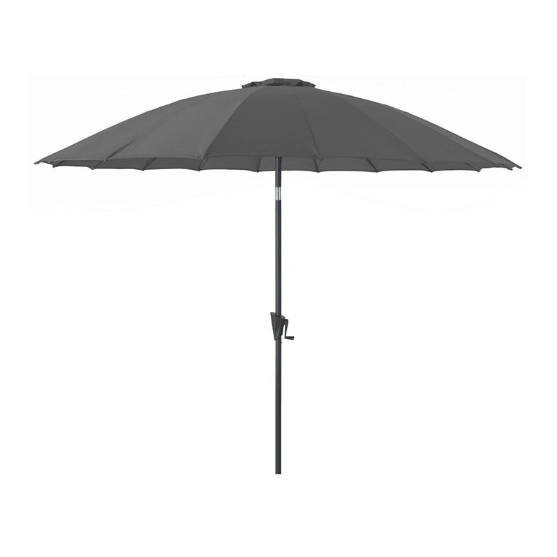 Parasol Marinello rond pagode Ø3 m gris - Desjardins