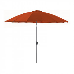 Parasol Marinello rond pagode Ø3 m paprika - Desjardins