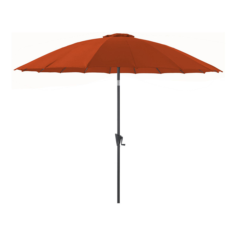 Parasol Marinello rond pagode Ø3 m paprika - Desjardins