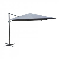 Parasol déporté Marinello 3x3 m gris - Desjardins