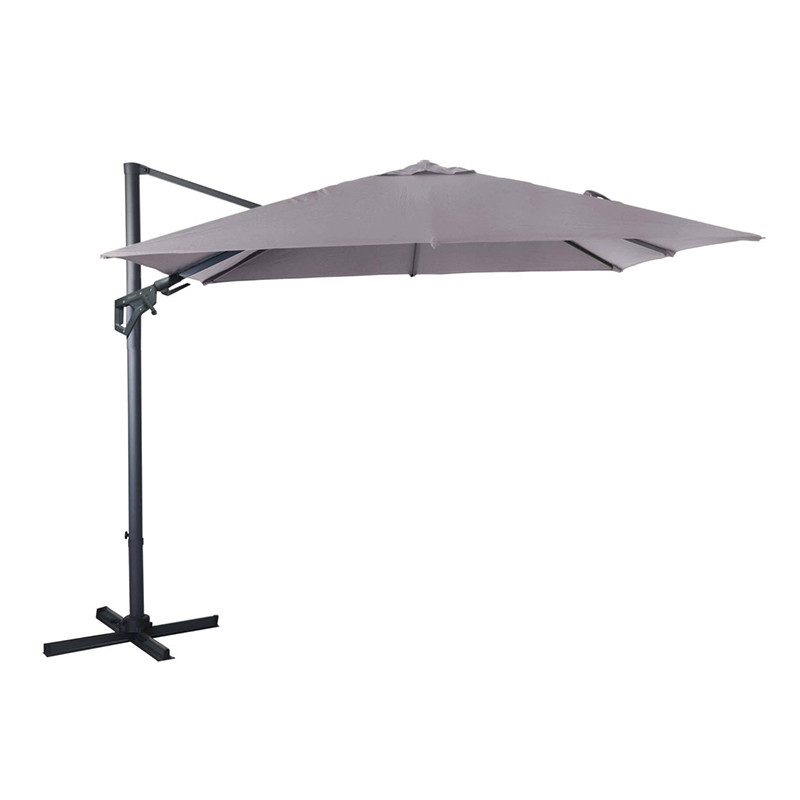 Parasol déporté à Leds Marinello 3x3 m taupe - Desjardins Parasol déporté à Leds Marinello 3x3 m taupe - Desjardins