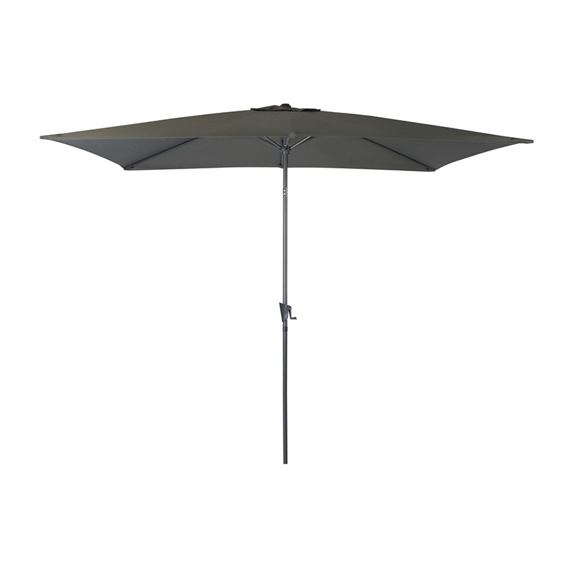 Parasol Marinello rectangle 3x2 m gris - Desjardins