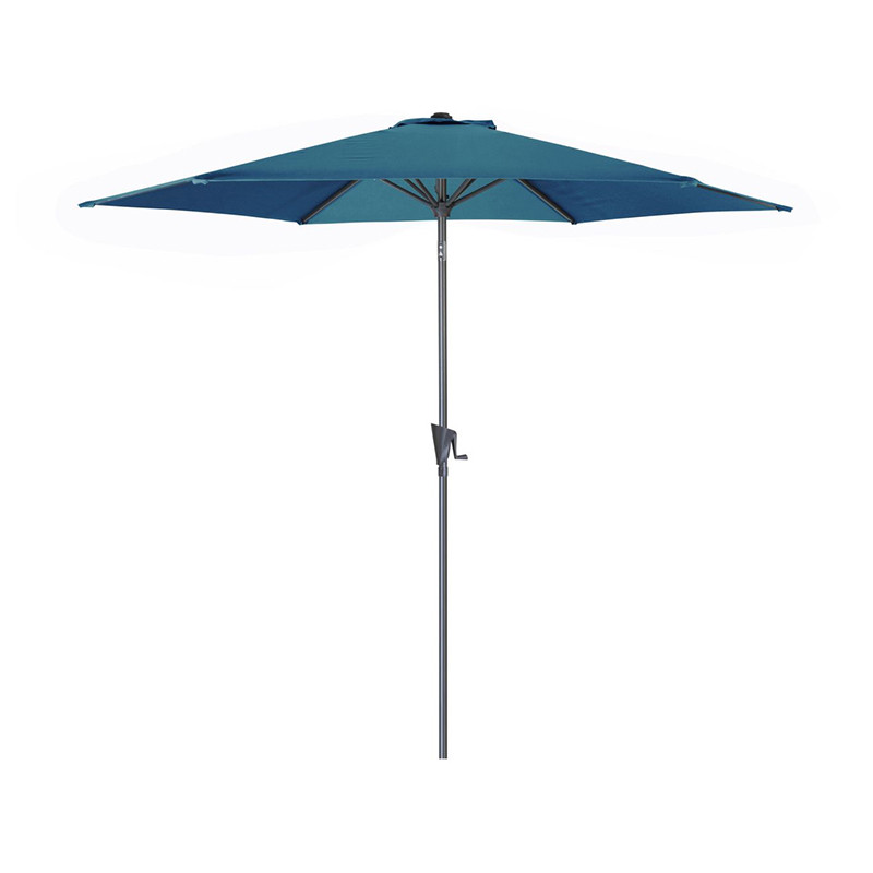 Parasol Marinello rond hexa Ø3 m bleu - Desjardins