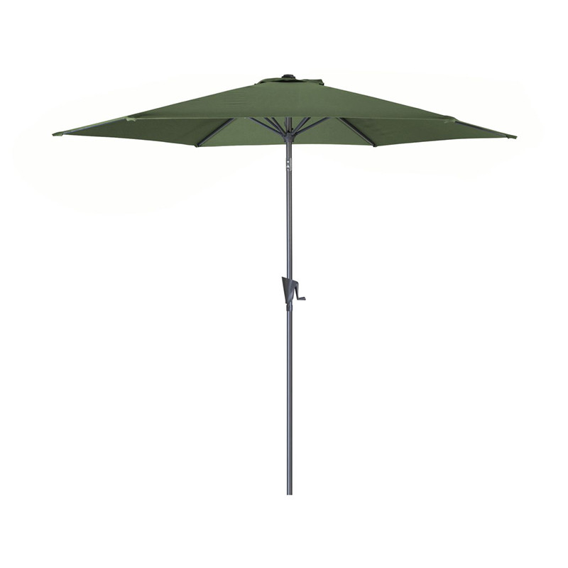 Parasol Marinello rond hexa Ø3 m kaki - Desjardins Parasol Marinello rond hexa Ø3 m kaki - Desjardins