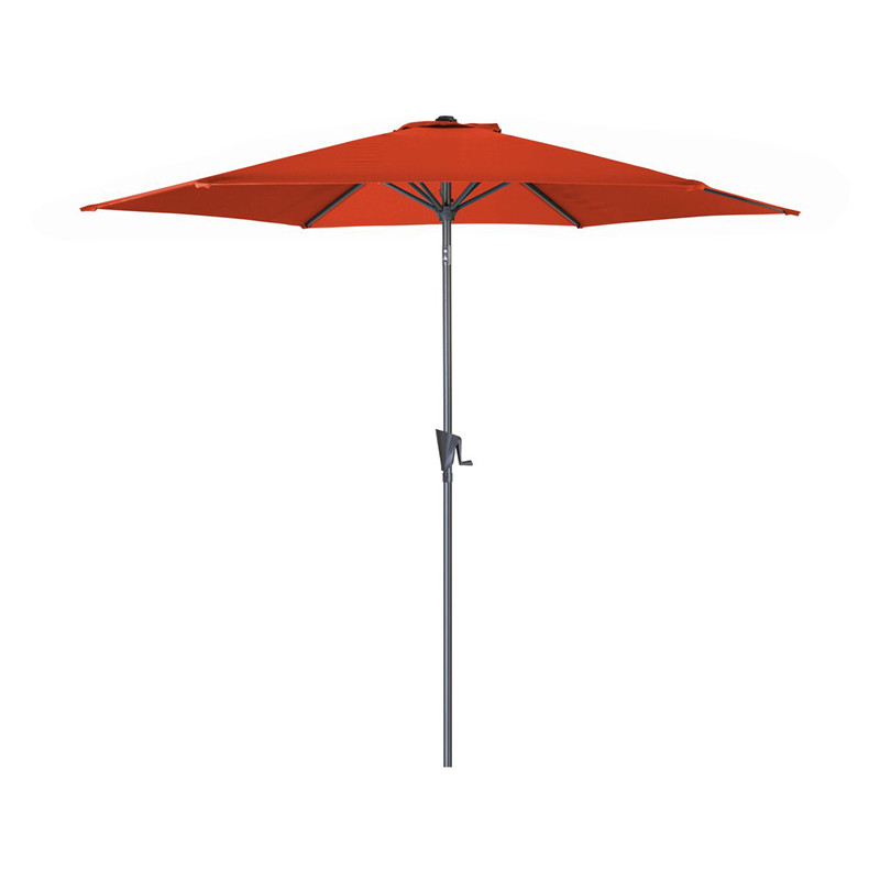 Parasol Marinello rond hexa Ø3 m paprika - Desjardins