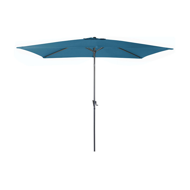 Parasol Marinello carré 2,5x2,5 m bleu - Desjardins