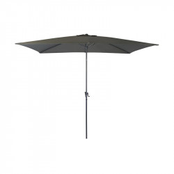 Parasol Marinello carré 2,5x2,5 m gris - Desjardins