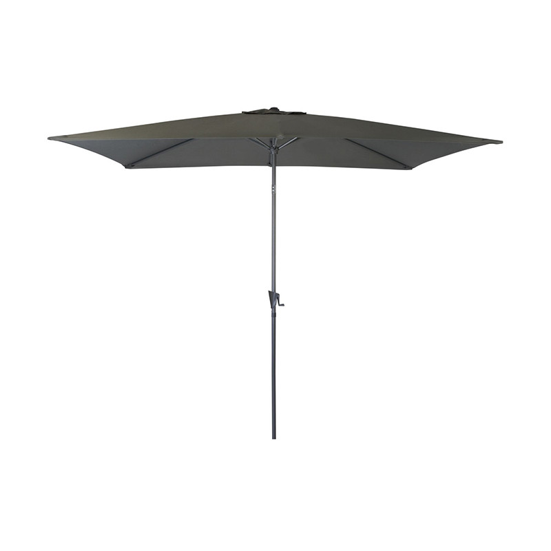 Parasol Marinello carré 2,5x2,5 m gris - Desjardins