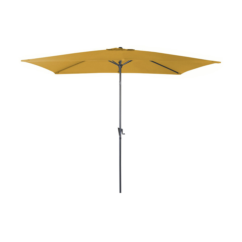 Parasol Marinello carré 2,5x2,5 m curry - Desjardins