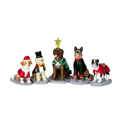 COSTUMED CANINES SET OF 5 - LEMAX
