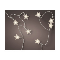 Guirlande LED étoiles 285cm-20l blanc chaud - LUMINEO