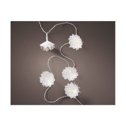 Guirlande LED fleurs 380cm-20l blanc chaud - LUMINEO