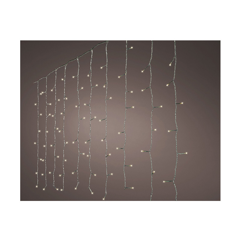 Rideau LED 225x150cm-240l blanc chaud - LUMINEO