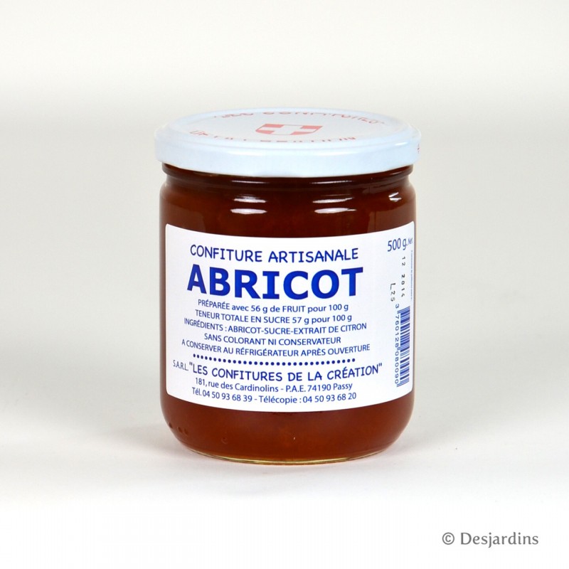 Confiture d'abricot - 500g