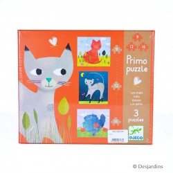 3 primo puzzles "chats"