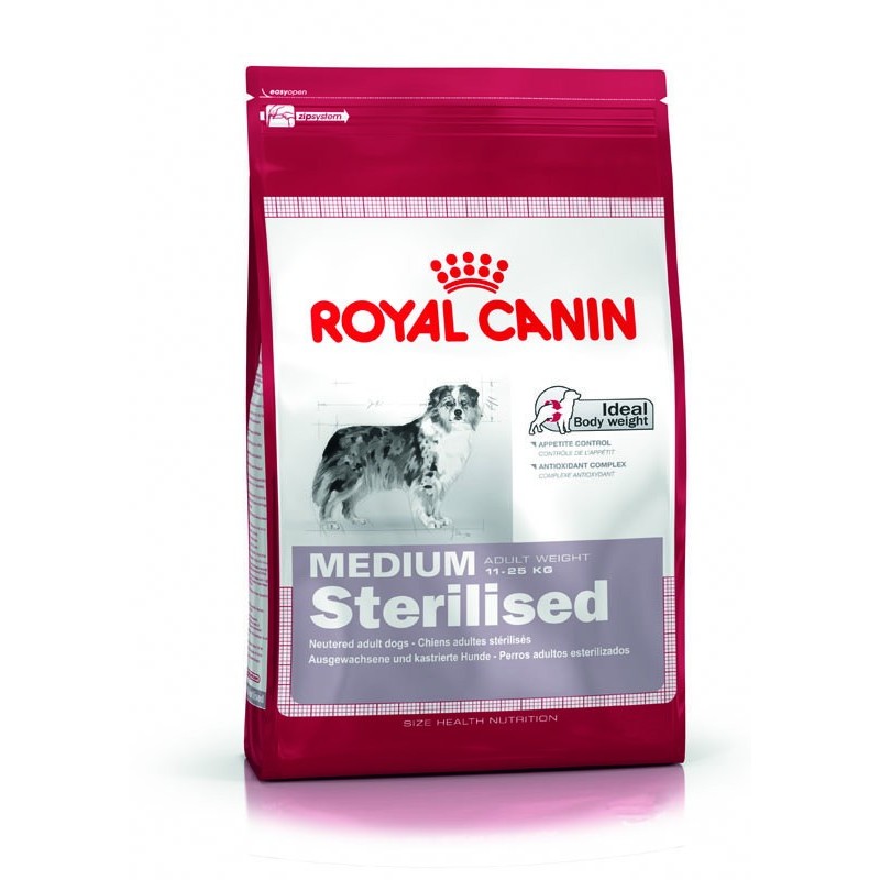 Croquettes Royal Canin pour chien moyen stérilisé - 12kg