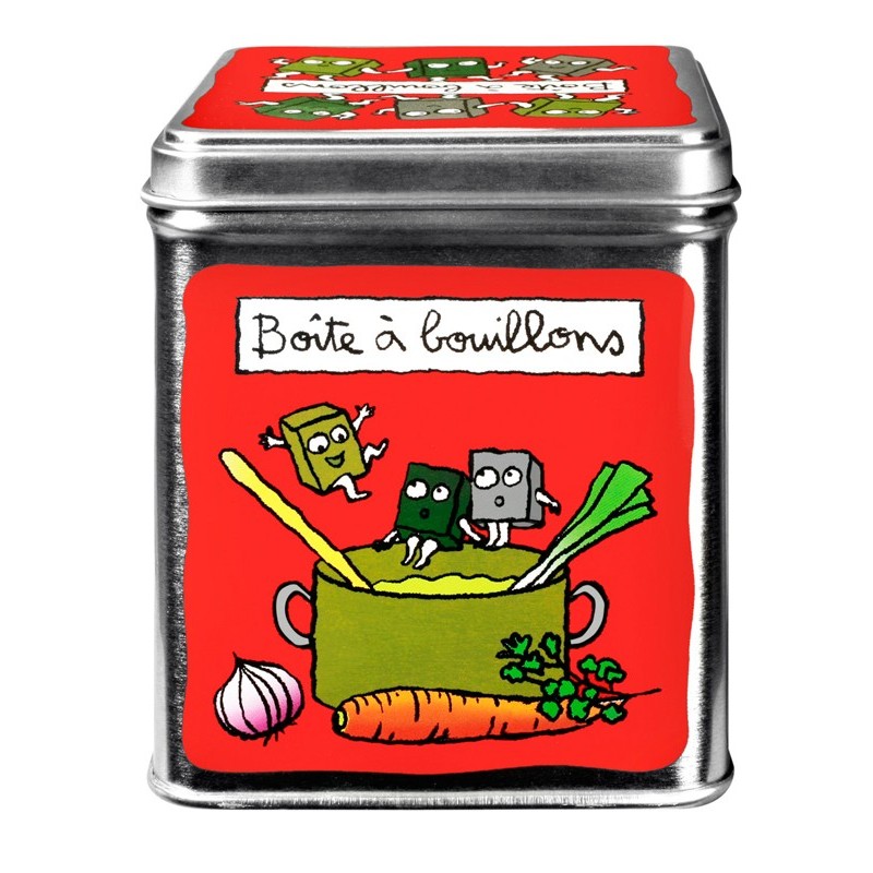 Boîte à cubes Bouillons - DLP - rouge Boîte à cubes Bouillons - DLP - rouge